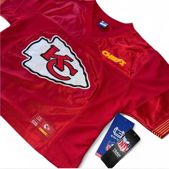 NFL Kansas City Chiefs Women’s Crop Jersey Top, Rare,  Official Ultra Game- NWT - Picture 3 of 3
